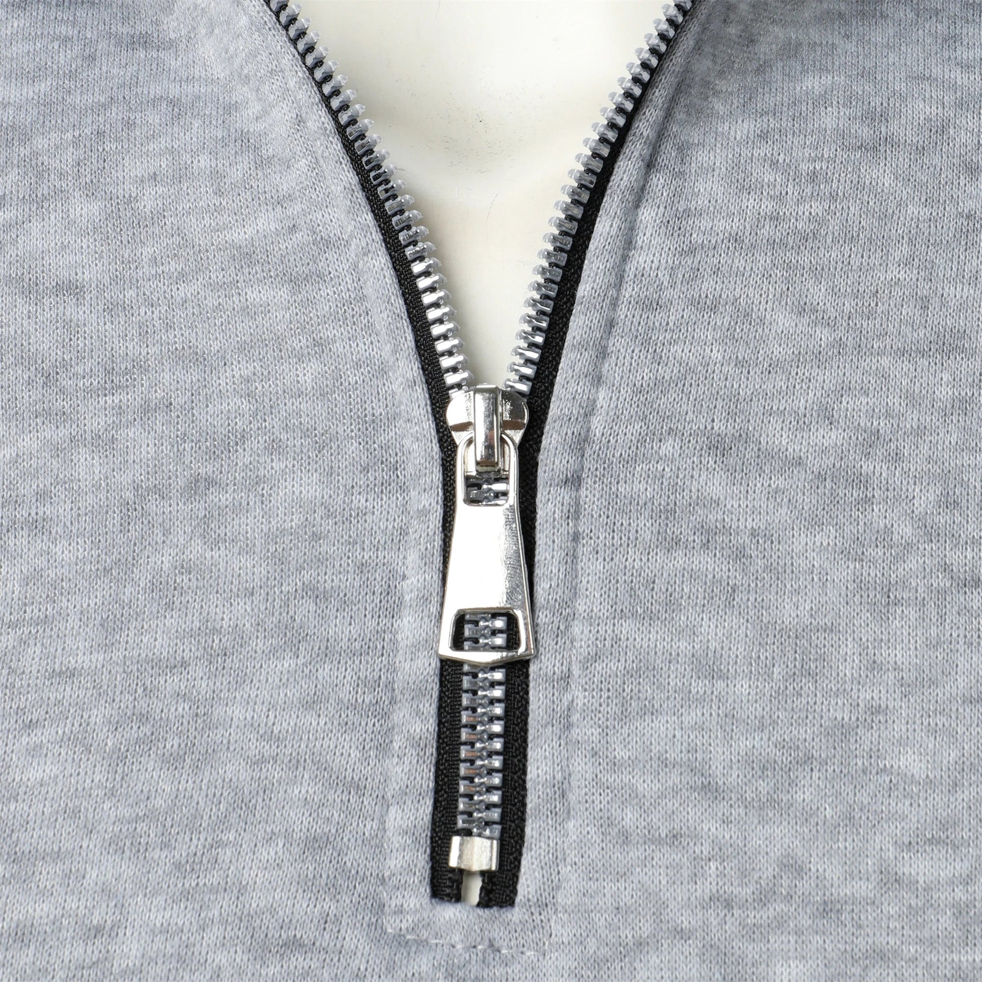 Men’s casual sports zipper stand collar hoodie jacket men’s solid color