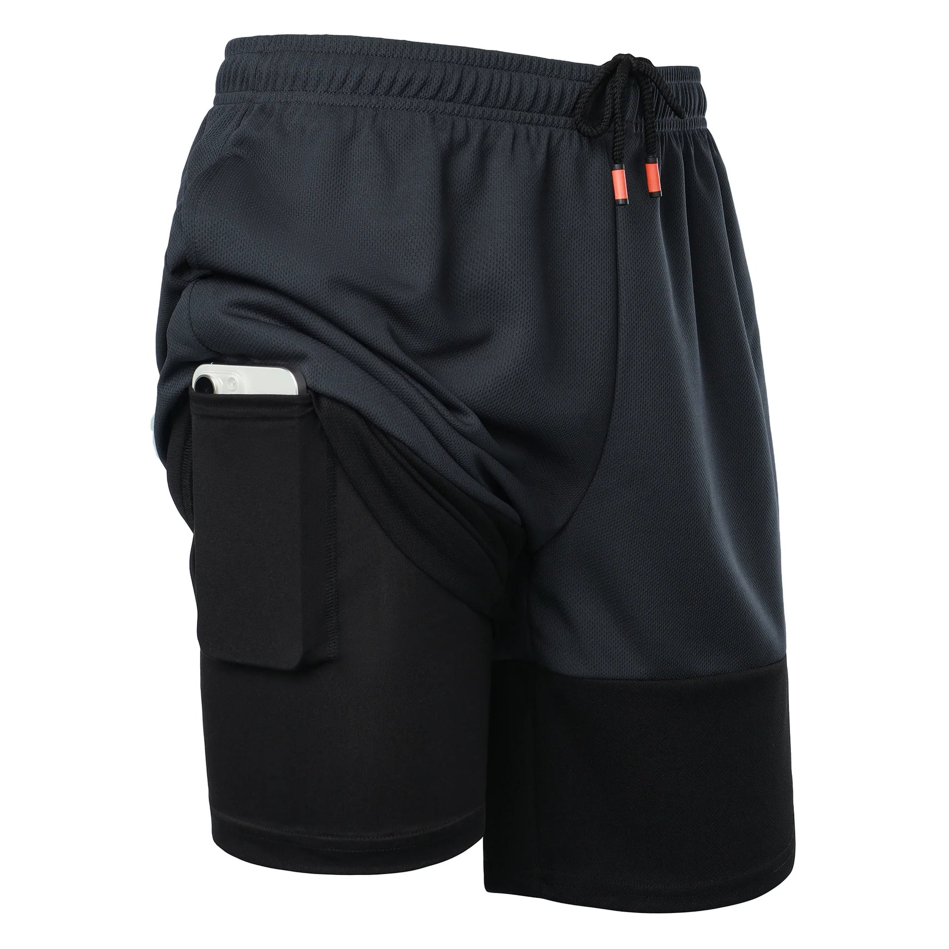 Men’s Color Block Jersey Shorts Activewear Breathable Comfy Drawstring Shorts For Athletics Basketball