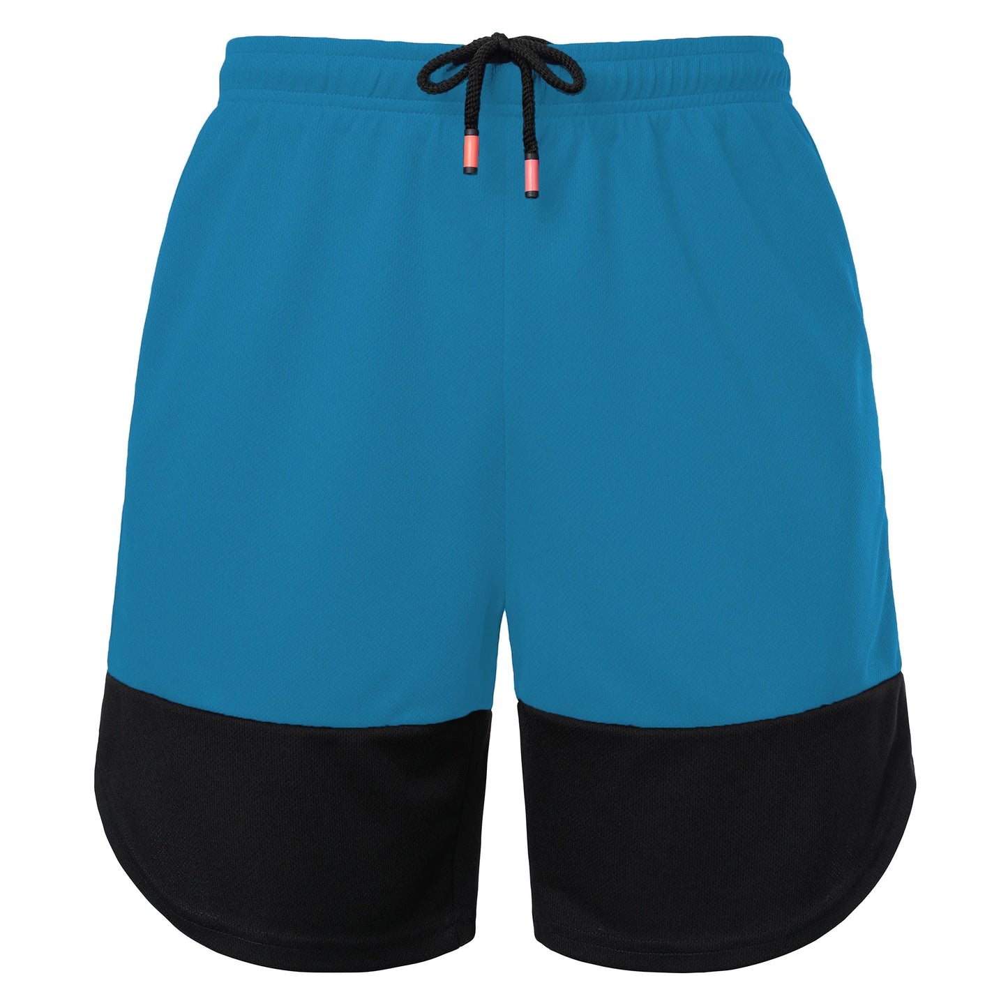 Men’s Color Block Jersey Shorts Activewear Breathable Comfy Drawstring Shorts For Athletics Basketball