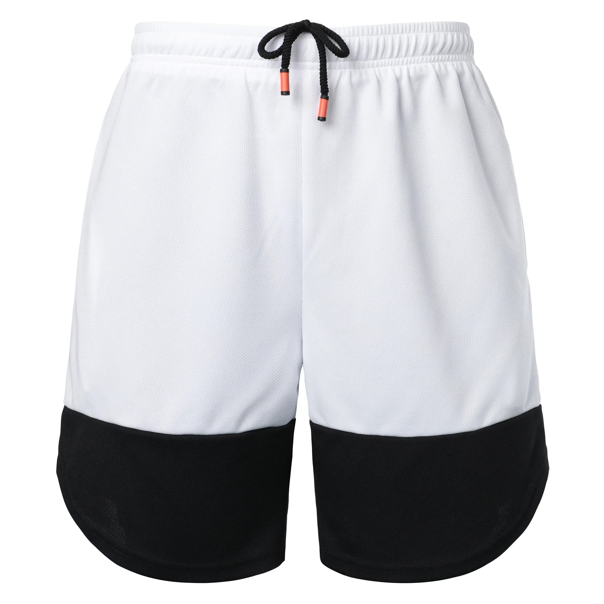 Men’s Color Block Jersey Shorts Activewear Breathable Comfy Drawstring Shorts For Athletics Basketball