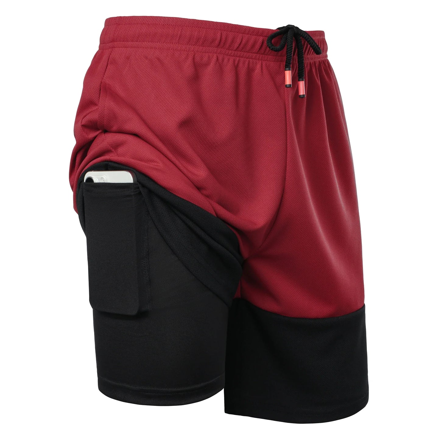 Men’s Color Block Jersey Shorts Activewear Breathable Comfy Drawstring Shorts For Athletics Basketball