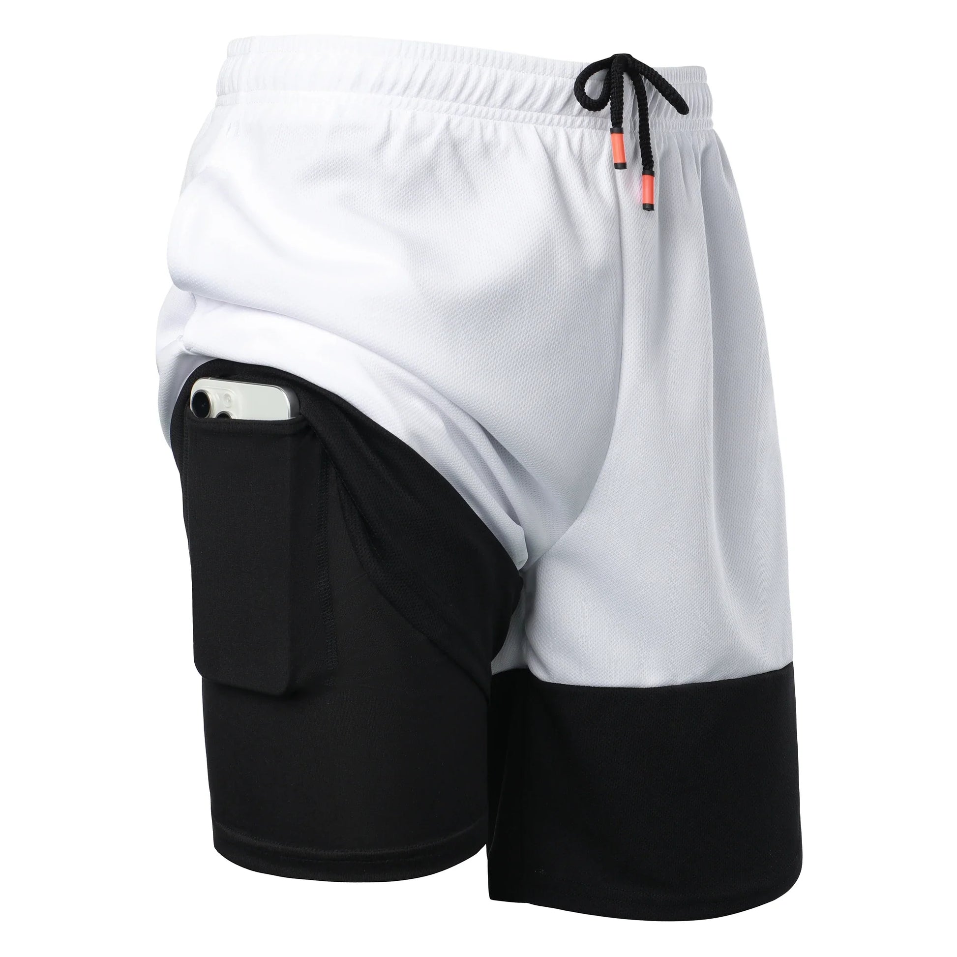 Men’s Color Block Jersey Shorts Activewear Breathable Comfy Drawstring Shorts For Athletics Basketball