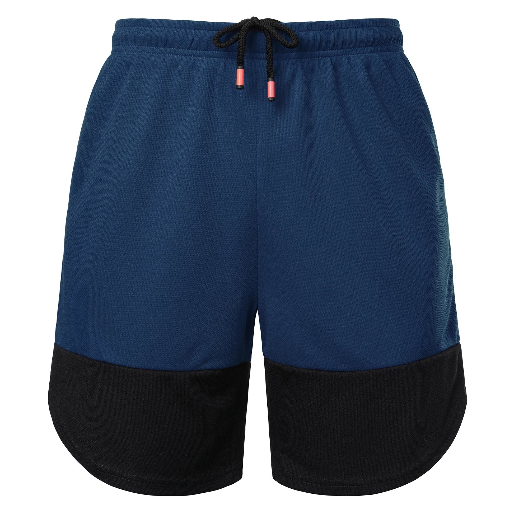 Men’s Color Block Jersey Shorts Activewear Breathable Comfy Drawstring Shorts For Athletics Basketball