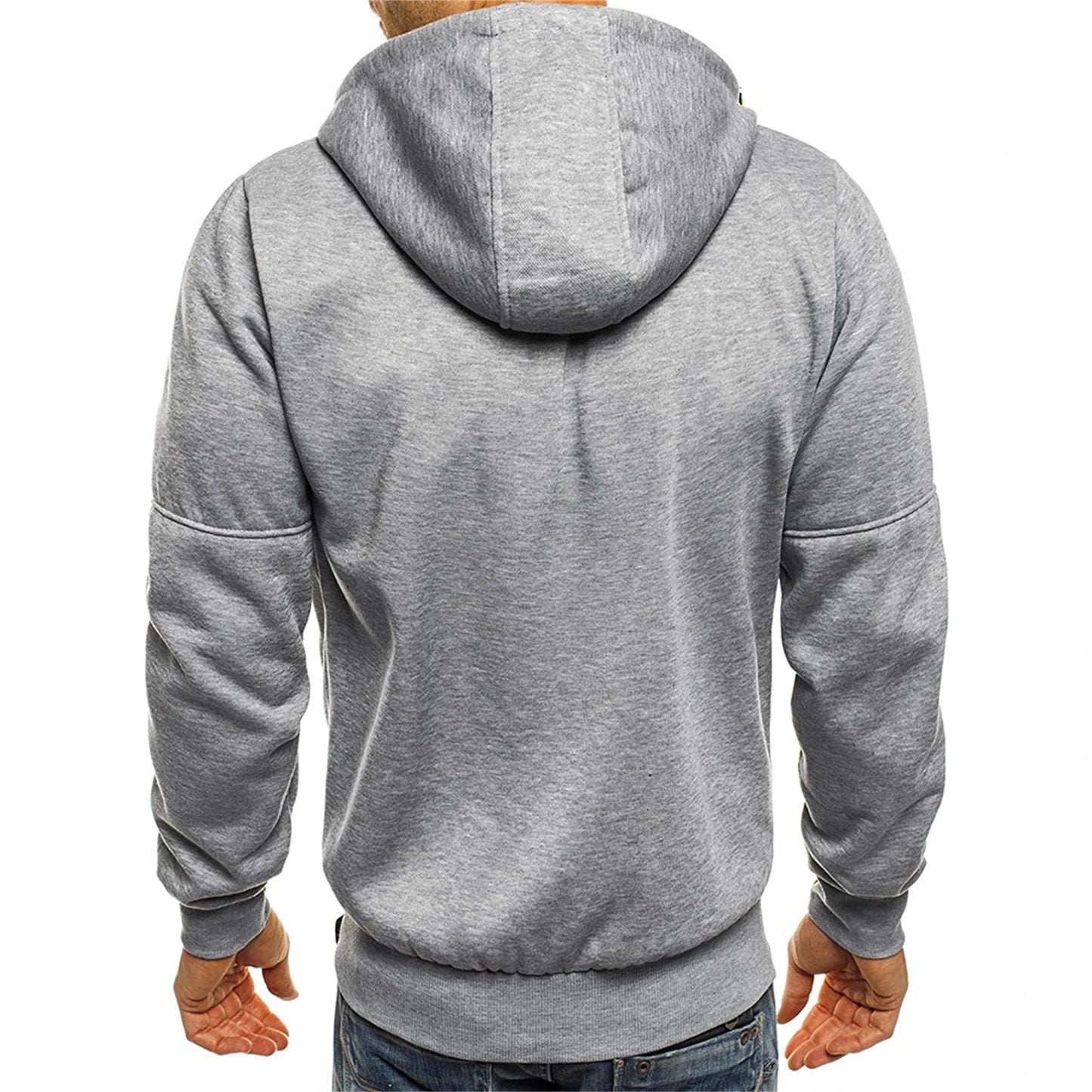 Men’s hooded jacket Casual long-sleeved hoodie Zipper Gym sports hoodie Spring and Autumn