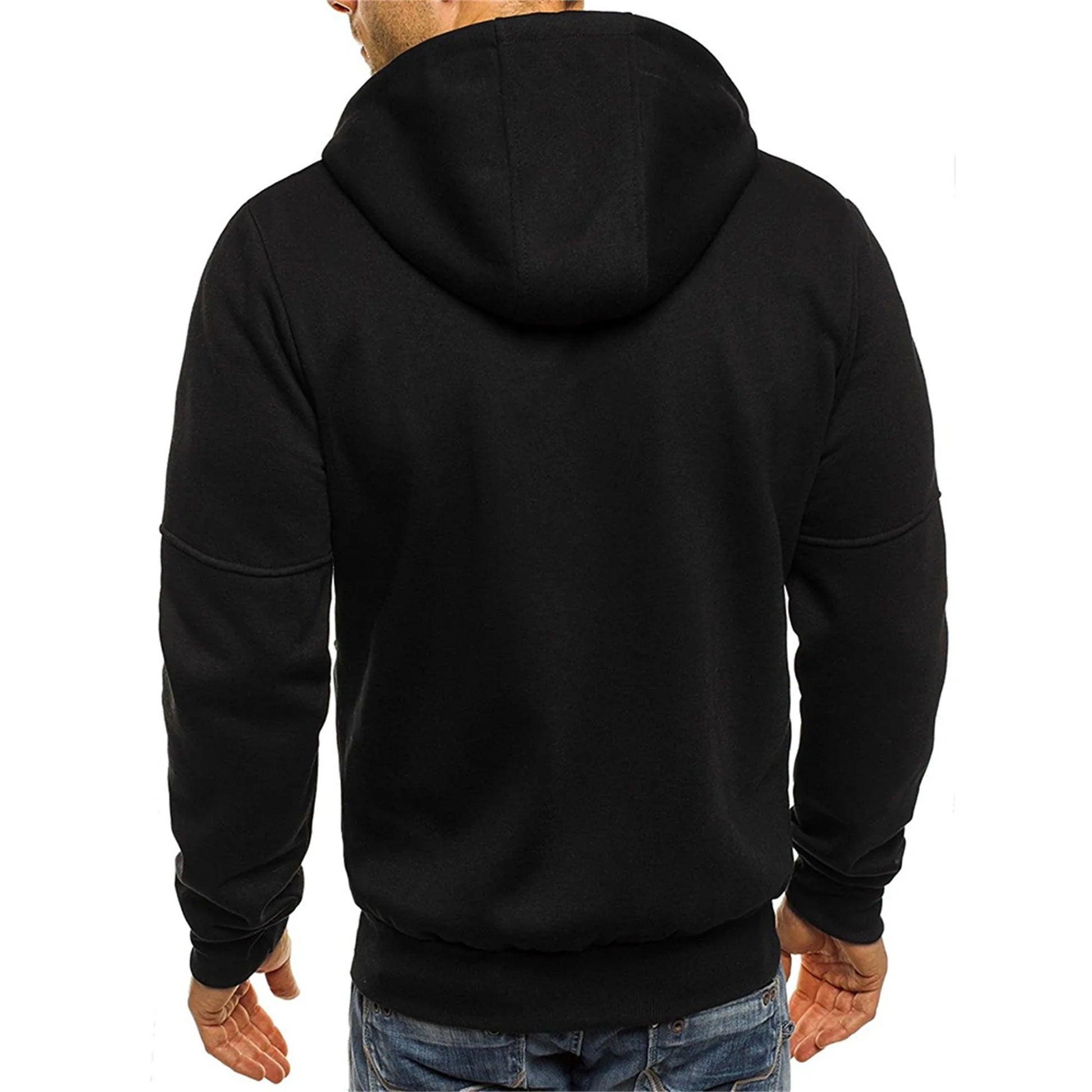 Men’s hooded jacket Casual long-sleeved hoodie Zipper Gym sports hoodie Spring and Autumn