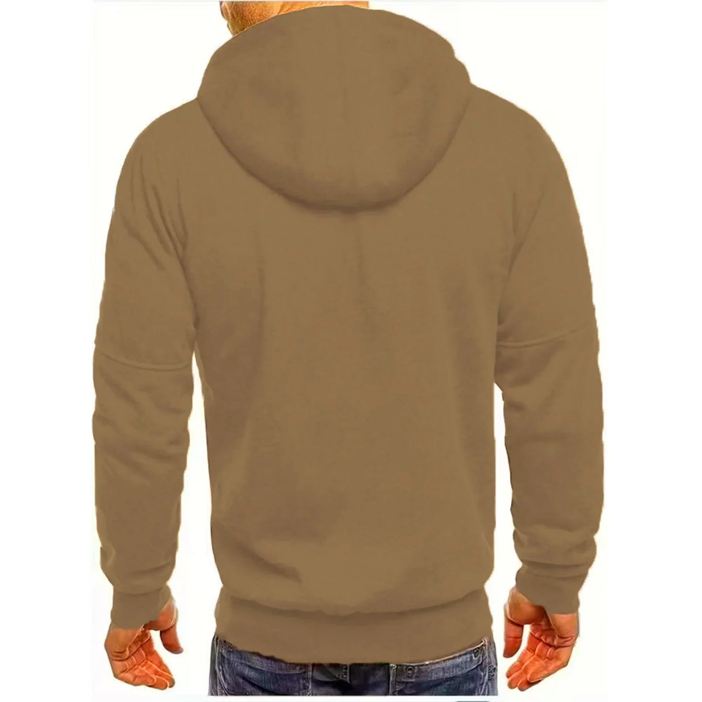 Men’s hooded jacket Casual long-sleeved hoodie Zipper Gym sports hoodie Spring and Autumn