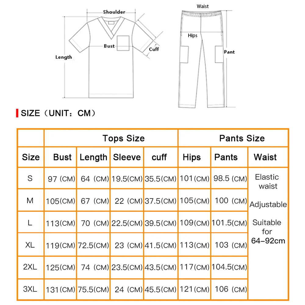 Men’s Scrubs Medical Uniform Lab Set Male Wholesale Clinic Hospital Doctor Overalls V-neck Fashion Scrub Pharmacy