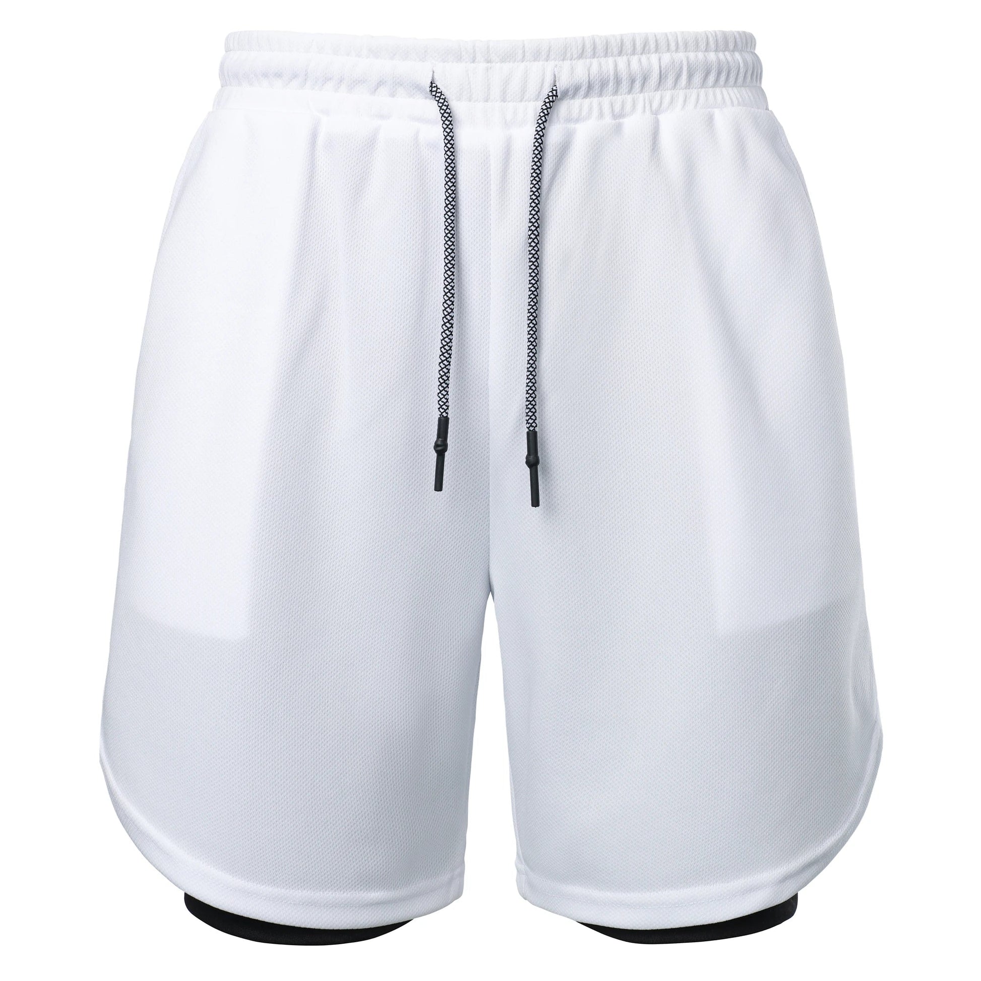 Men’s Solid Color Jersey Shorts Athletic Wear Breathable and comfortable drawstring Shorts For Sports Basketball