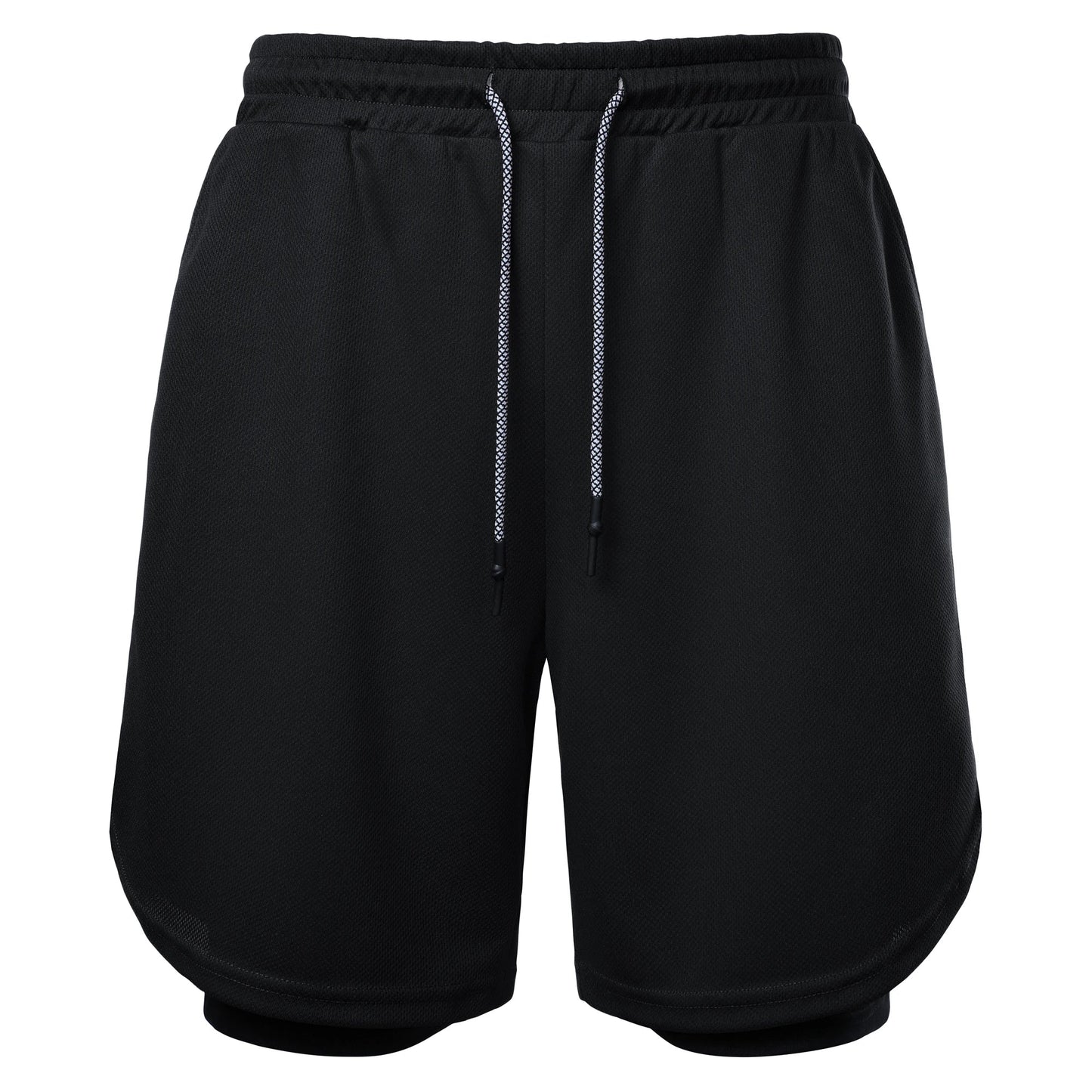 Men’s Solid Color Jersey Shorts Athletic Wear Breathable and comfortable drawstring Shorts For Sports Basketball