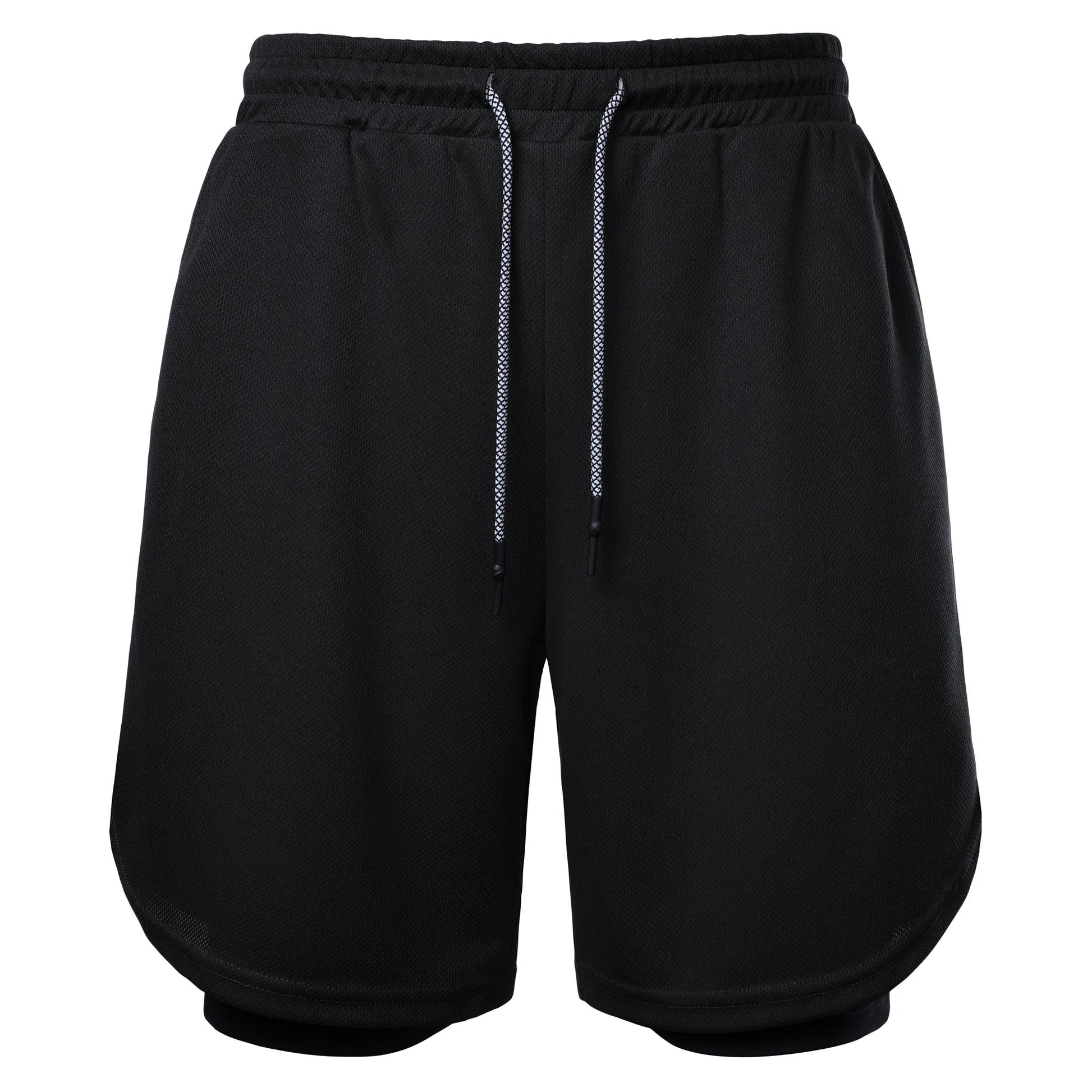 Men’s Solid Color Jersey Shorts Athletic Wear Breathable and comfortable drawstring Shorts For Sports Basketball