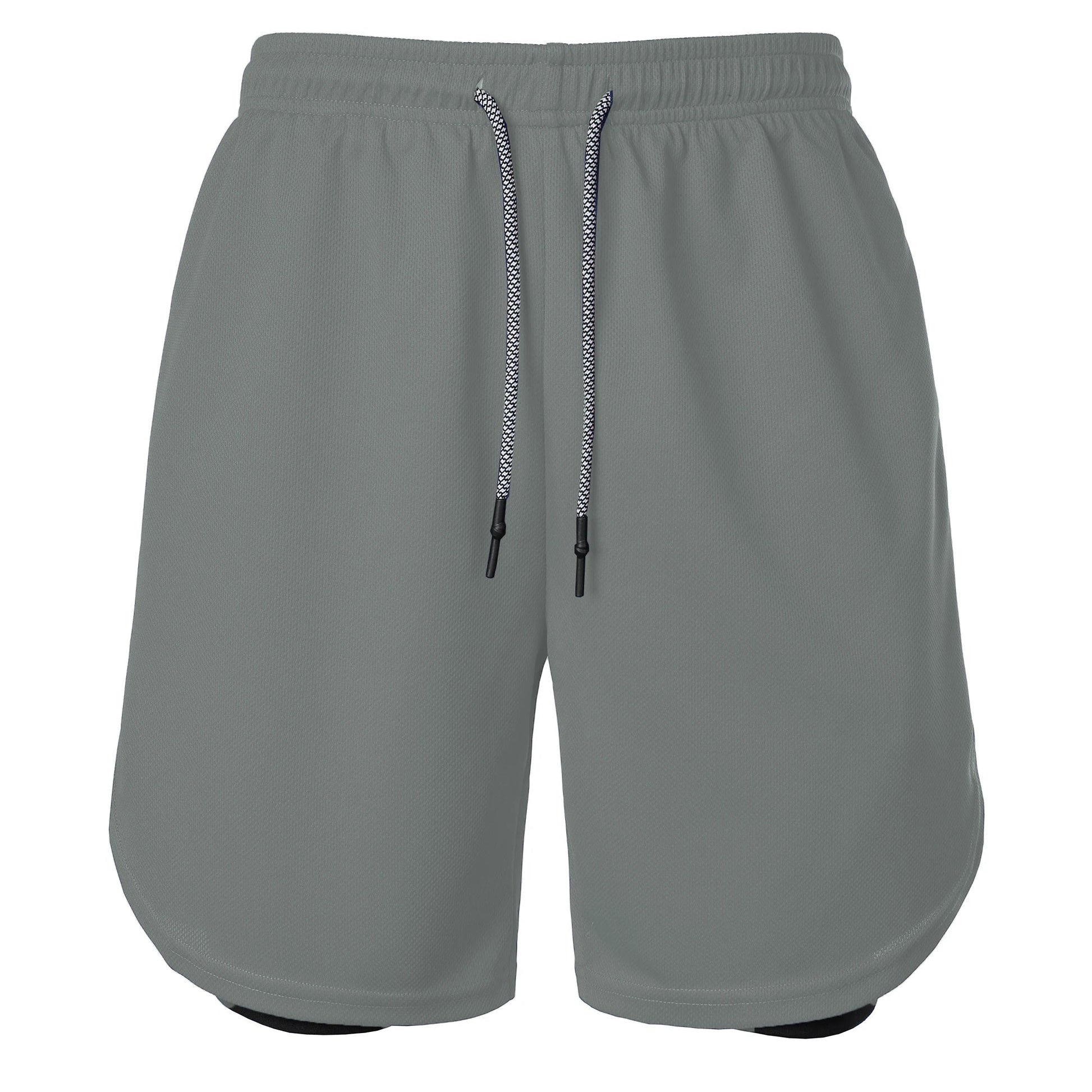 Men’s Solid Color Jersey Shorts Athletic Wear Breathable and comfortable drawstring Shorts For Sports Basketball