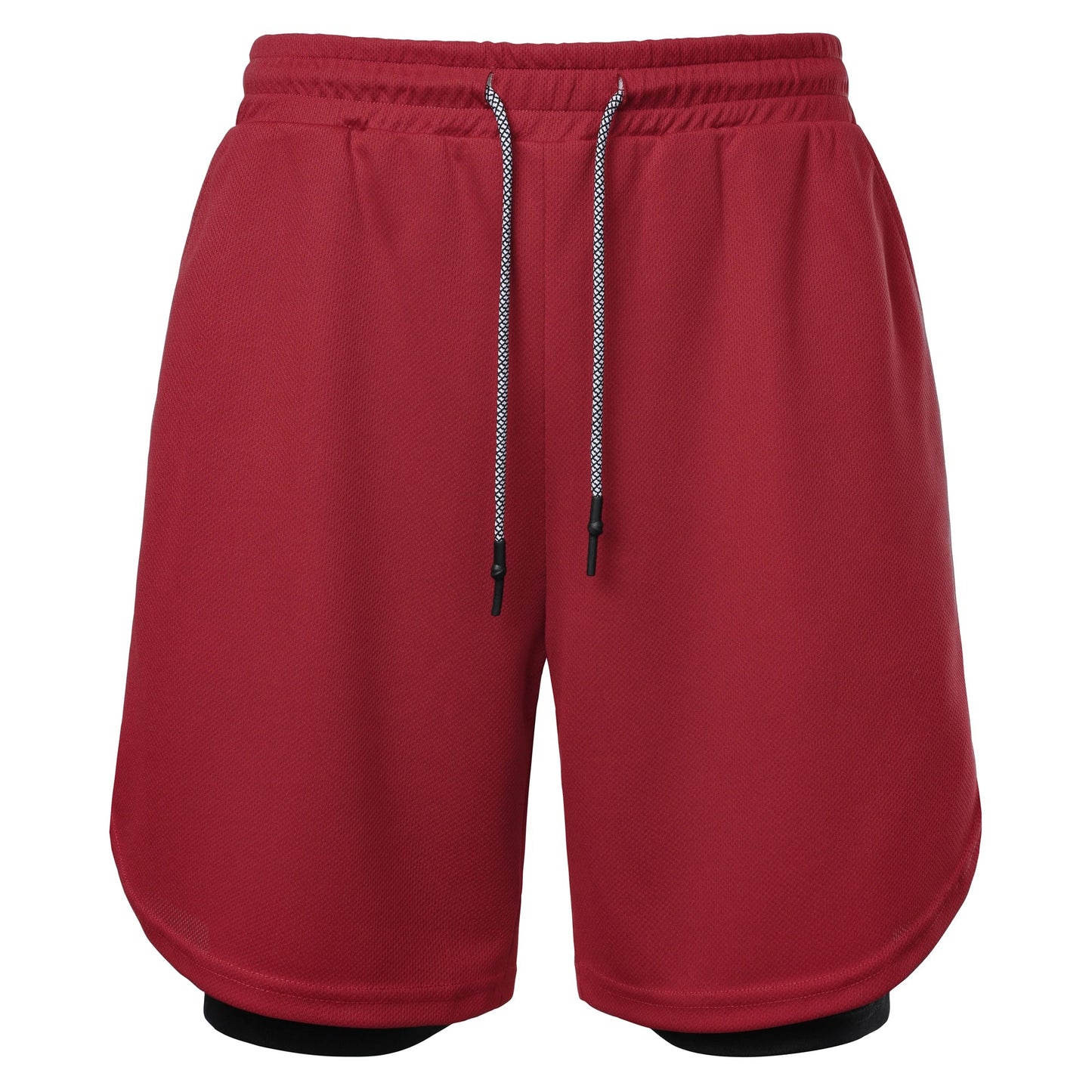 Men’s Solid Color Jersey Shorts Athletic Wear Breathable and comfortable drawstring Shorts For Sports Basketball