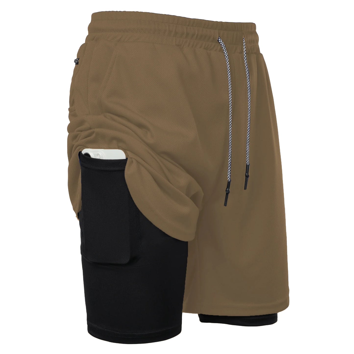 Men’s Solid Color Jersey Shorts Athletic Wear Breathable and comfortable drawstring Shorts For Sports Basketball