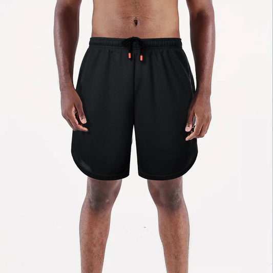 Men’s Solid Color Jersey Shorts Athletic Wear Breathable and comfortable drawstring Shorts For Sports Basketball