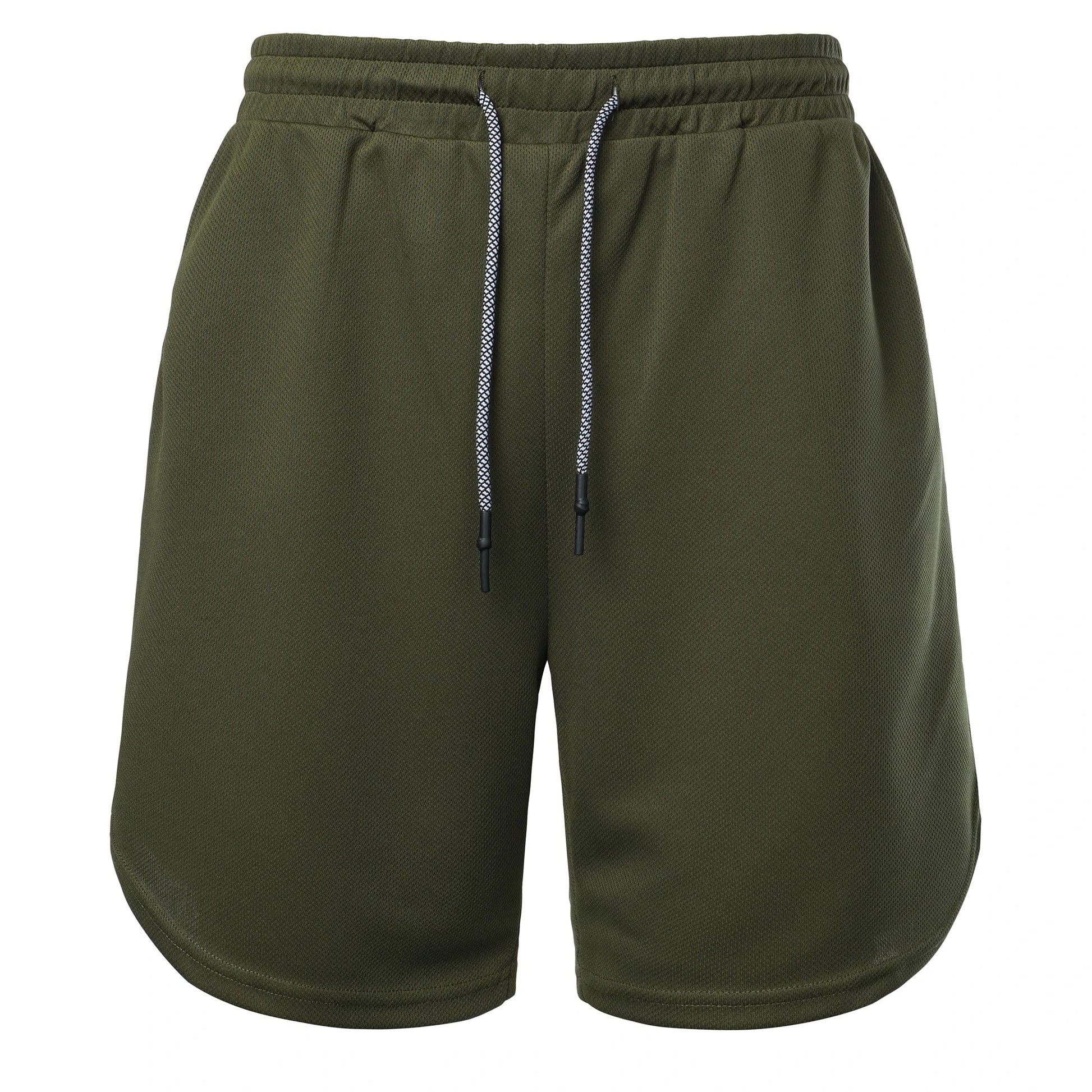 Men’s Solid Color Jersey Shorts Athletic Wear Breathable and comfortable drawstring Shorts For Sports Basketball