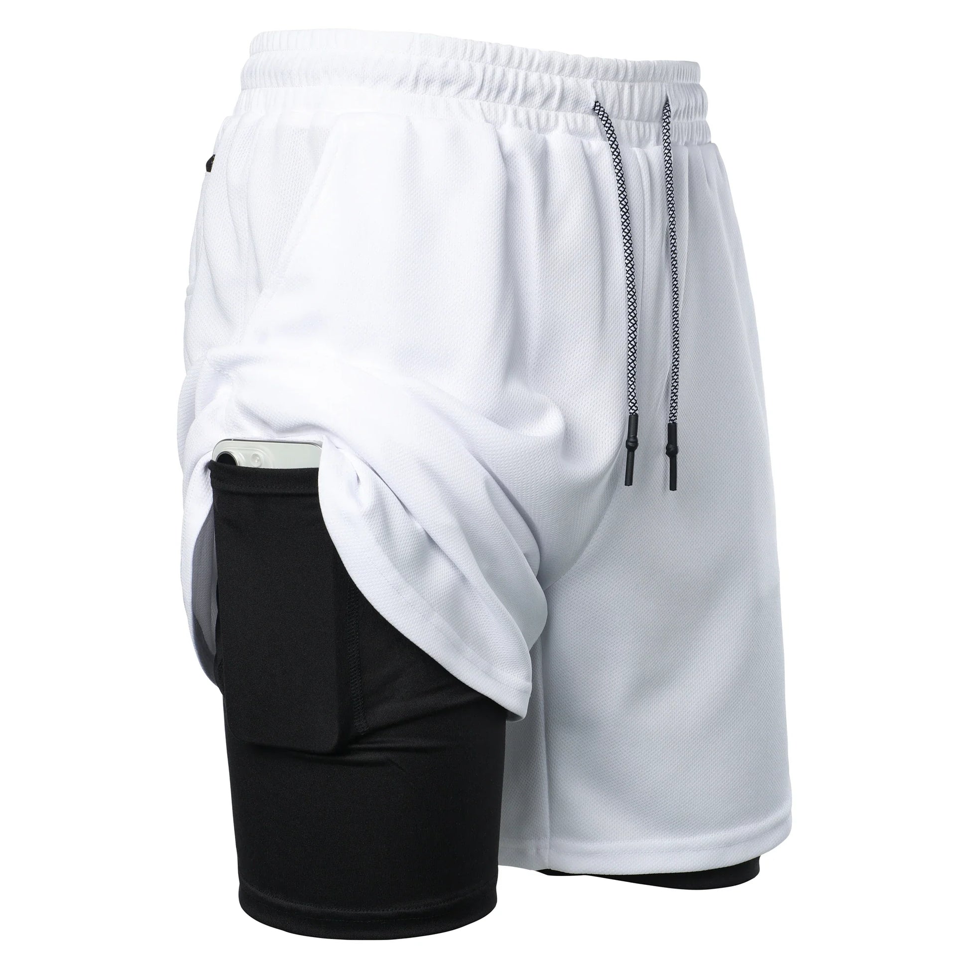 Men’s Solid Color Jersey Shorts Athletic Wear Breathable and comfortable drawstring Shorts For Sports Basketball