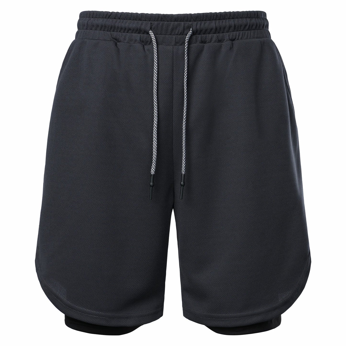 Men’s Solid Color Jersey Shorts Athletic Wear Breathable and comfortable drawstring Shorts For Sports Basketball