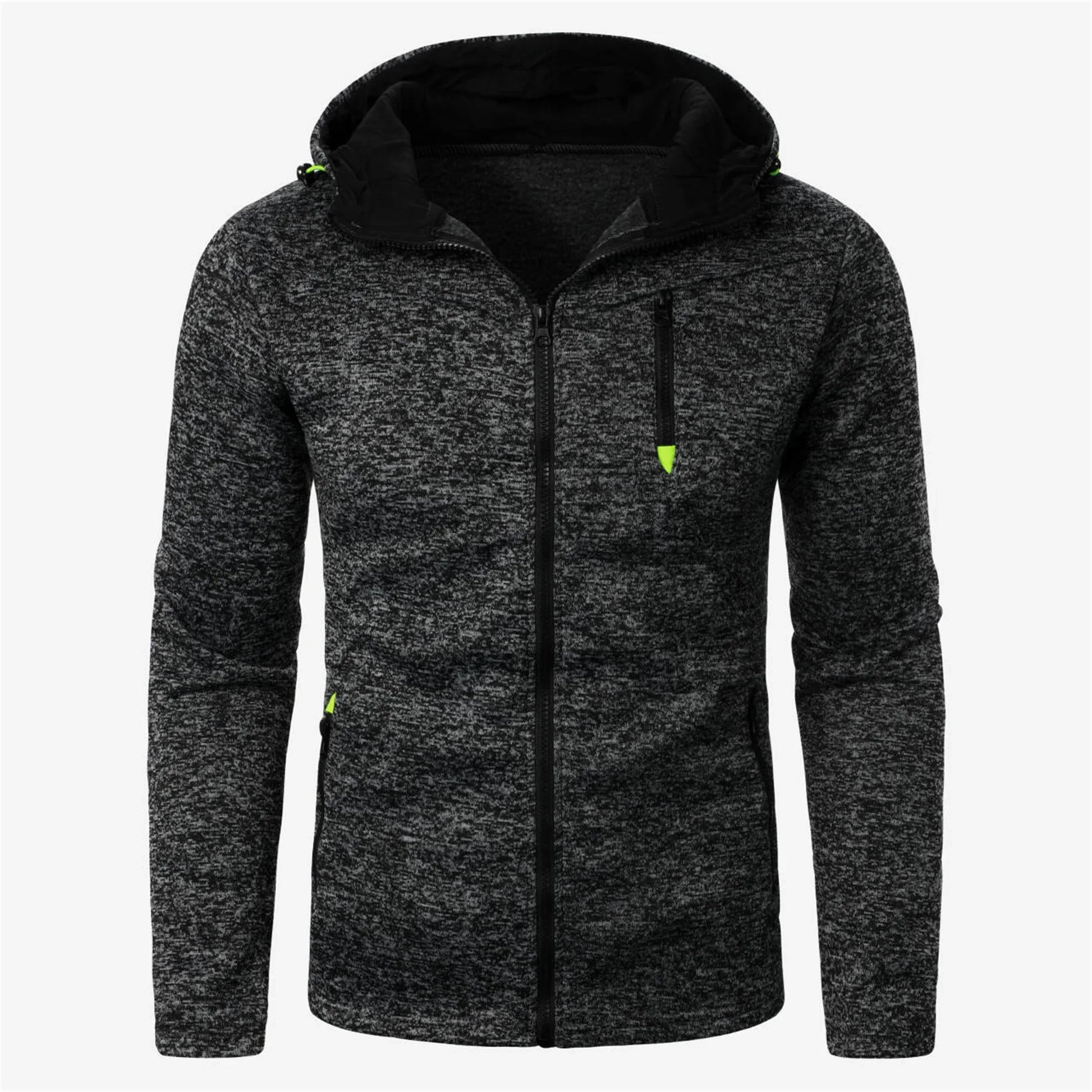 Men’s sportswear jacquard hoodie fleece cardigan hoodie