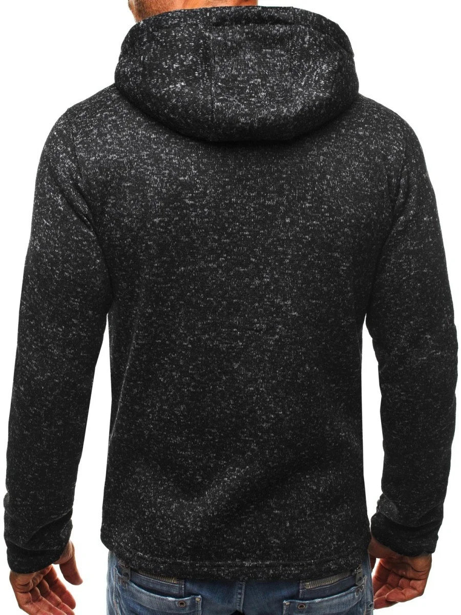 Men’s sportswear jacquard hoodie fleece cardigan hoodie