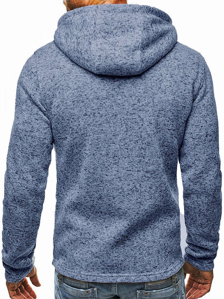 Men’s sportswear jacquard hoodie fleece cardigan hoodie