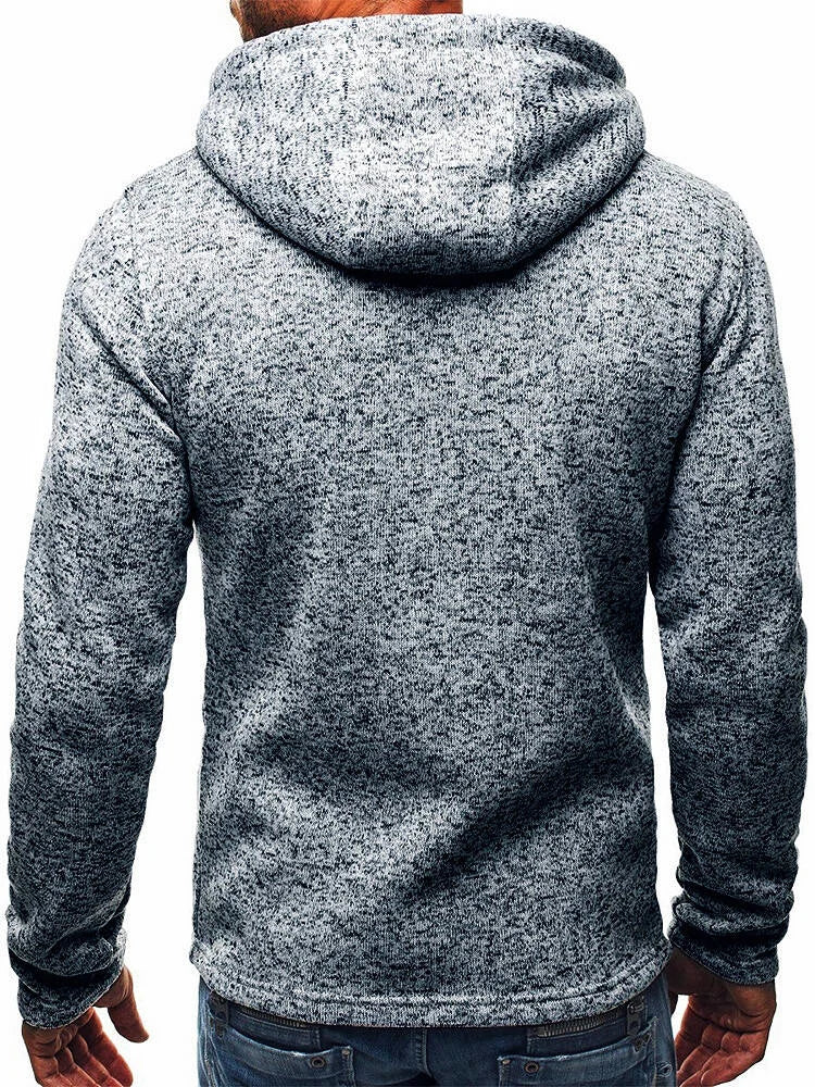 Men’s sportswear jacquard hoodie fleece cardigan hoodie