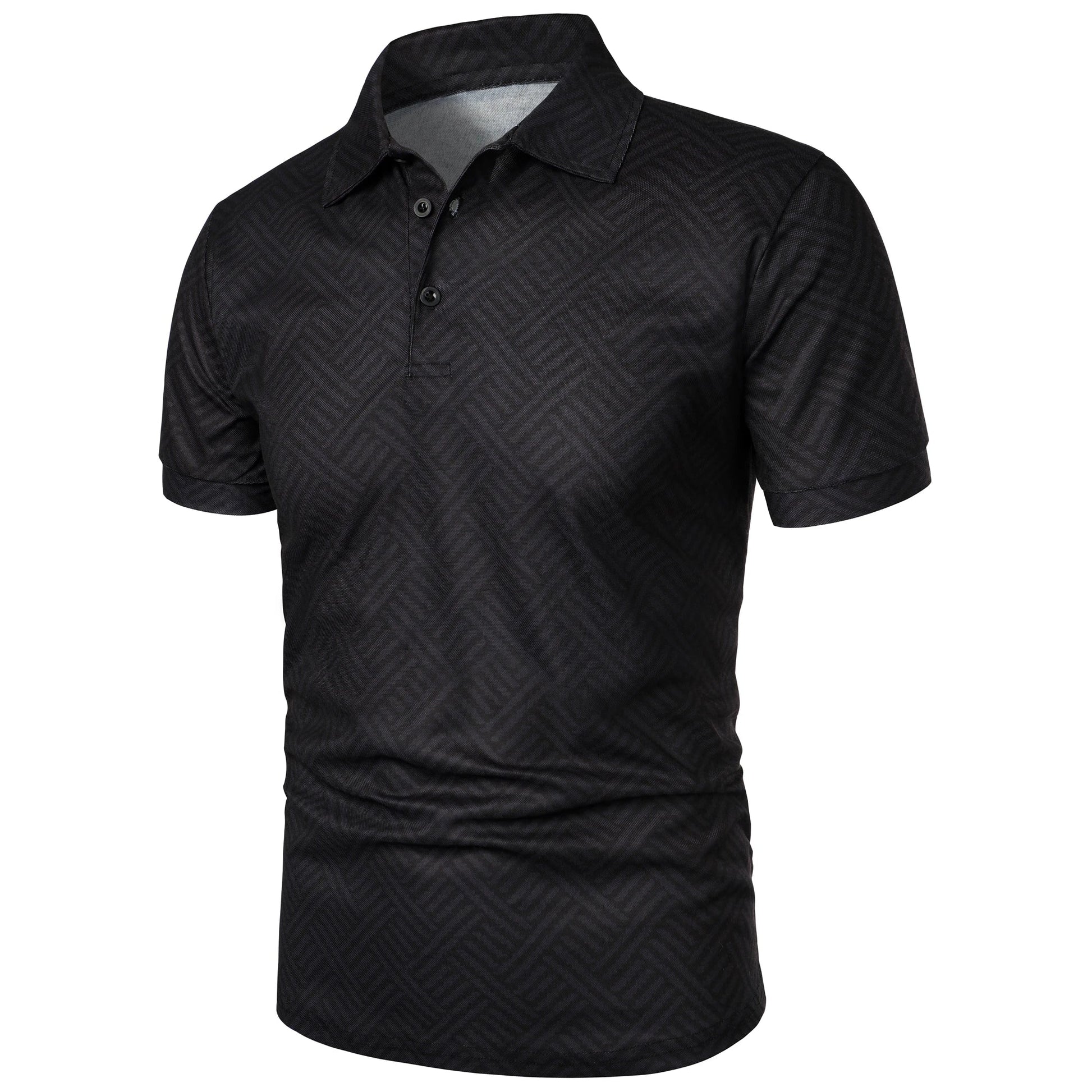 Men’s summer fashion casual 3D printed Polo shirt lapel casual top Men’s summer short-sleeved lapel fashion top