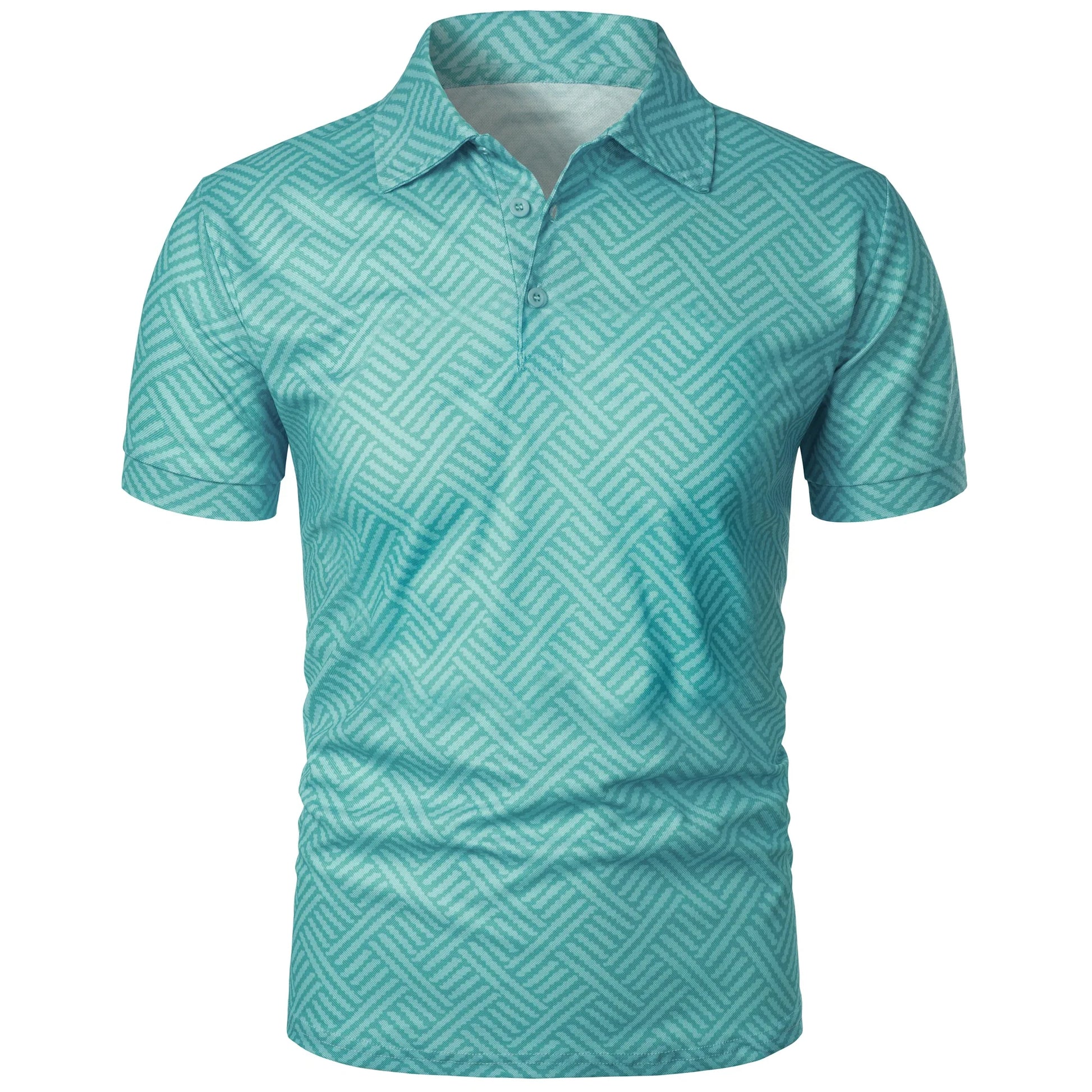 Men’s summer fashion casual 3D printed Polo shirt lapel casual top Men’s summer short-sleeved lapel fashion top