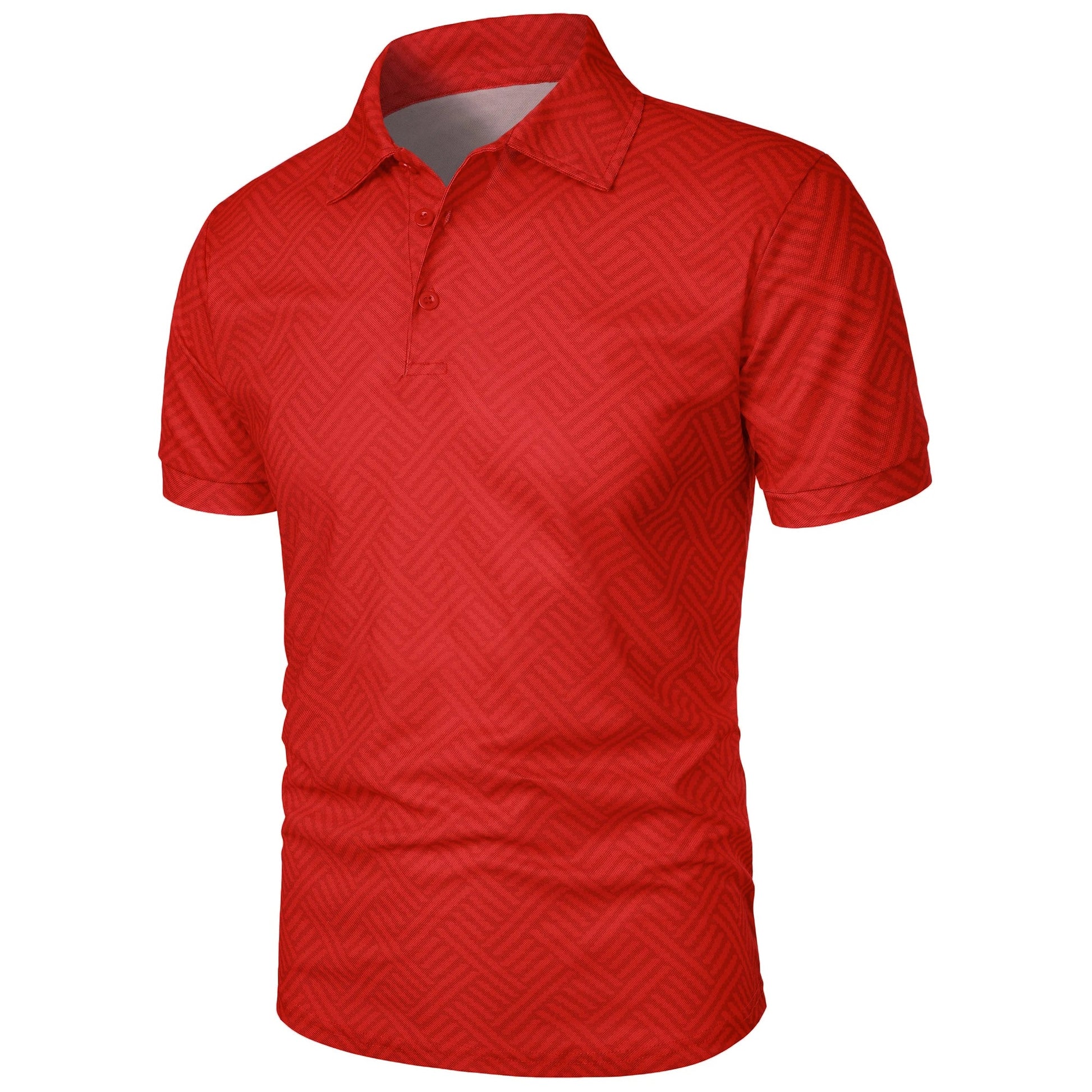 Men’s summer fashion casual 3D printed Polo shirt lapel casual top Men’s summer short-sleeved lapel fashion top