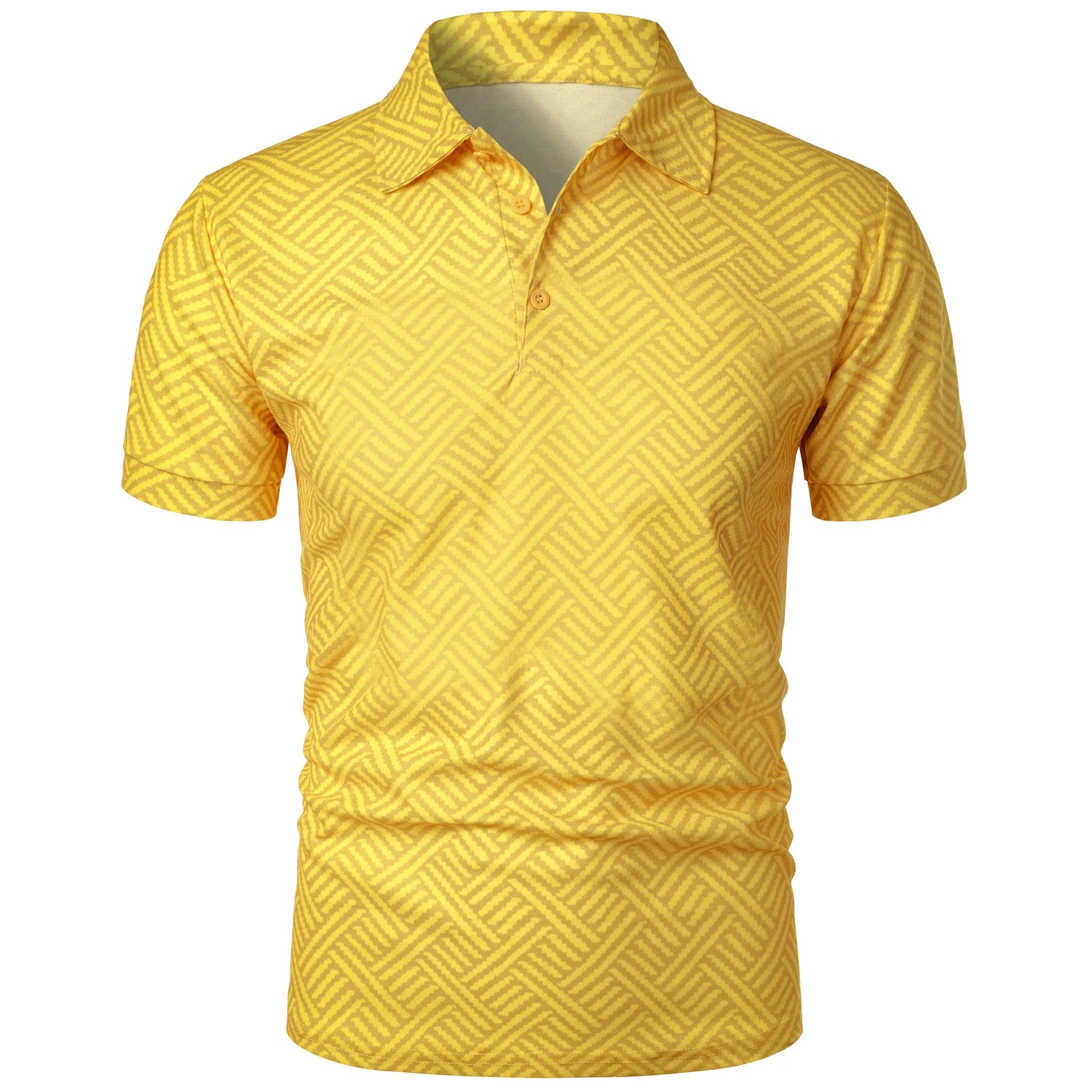 Men’s summer fashion casual 3D printed Polo shirt lapel casual top Men’s summer short-sleeved lapel fashion top