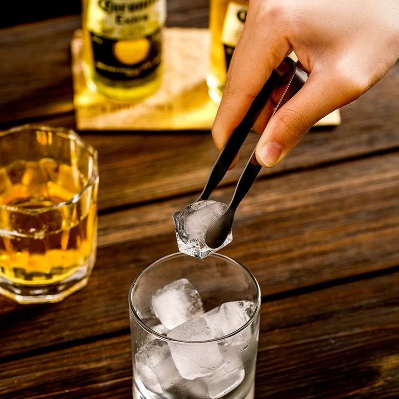 Mini Drink Ice Cube Clip Small Stainless Steel Sugar Clip Round Ice Clips And Coffee Cube Sugar Clip Bar Tool - 1PC