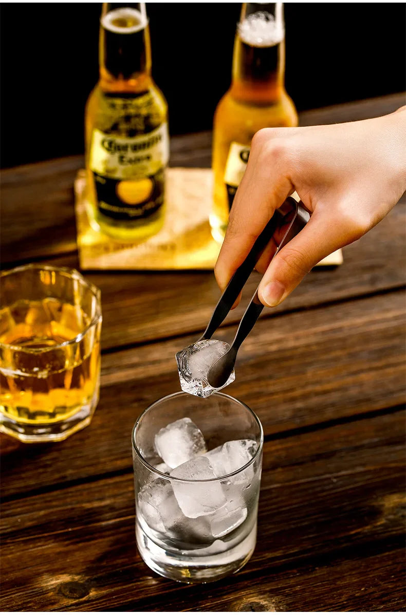 Mini Drink Ice Cube Clip Small Stainless Steel Sugar Clip Round Ice Clips And Coffee Cube Sugar Clip Bar Tool - 1PC