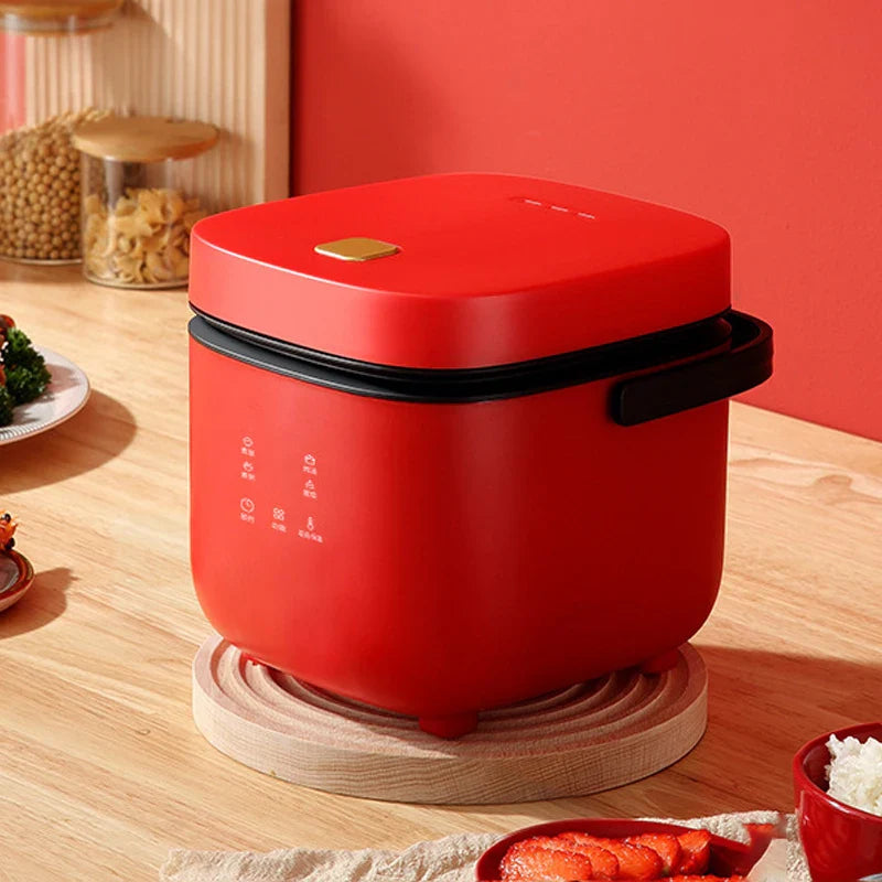 Mini Rice Cooker Automatic Household Kitchen Electric Cooking machine 1-2 People Food Warmer Steamer 1.2L Small Rice