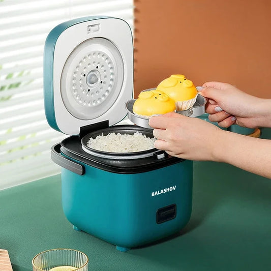 Mini Rice Cooker Automatic Household Kitchen Electric Cooking machine 1-2 People Food Warmer Steamer 1.2L Small Rice