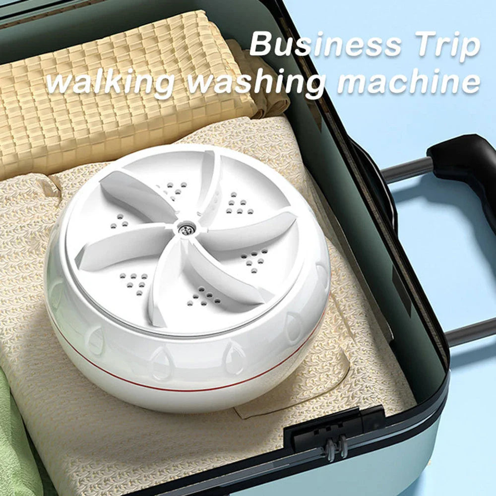 Mini Washing Machine Portable USB Rotating Turbo Fruit Ultrasonic Dishwasher For Clothes Home Kitchen Travel Remote