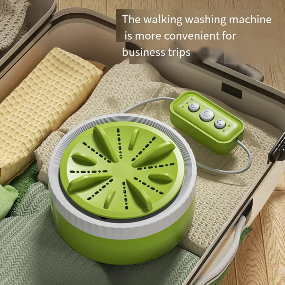 Mini Washing Machine Portable USB Rotating Turbo Fruit Ultrasonic Dishwasher For Clothes Home Kitchen Travel Remote