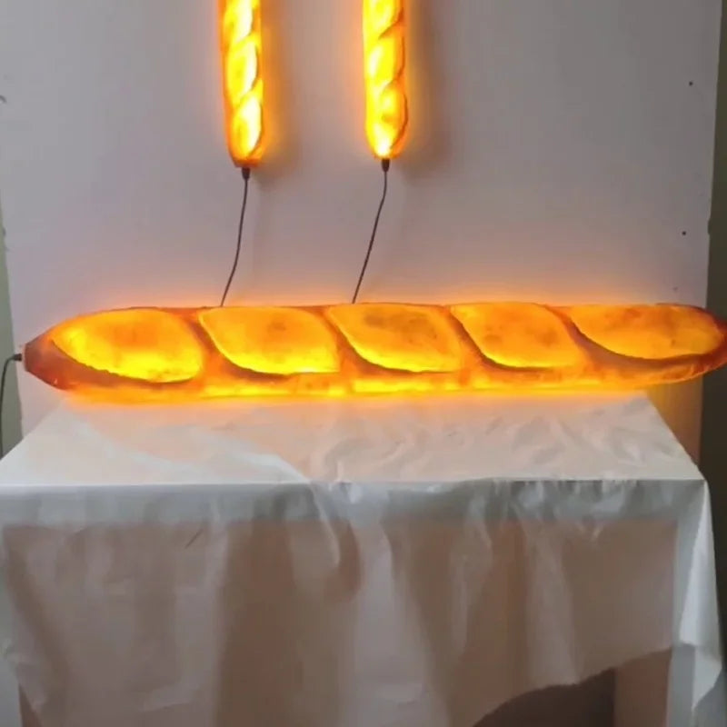 Modern Simulation Bread Wall Lamp with Plug Nordic Baking Restaurant Cake Shop Dessert Coffee Atmosphere Resin