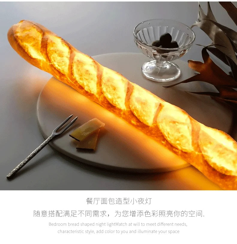 Modern Simulation Bread Wall Lamp with Plug Nordic Baking Restaurant Cake Shop Dessert Coffee Atmosphere Resin