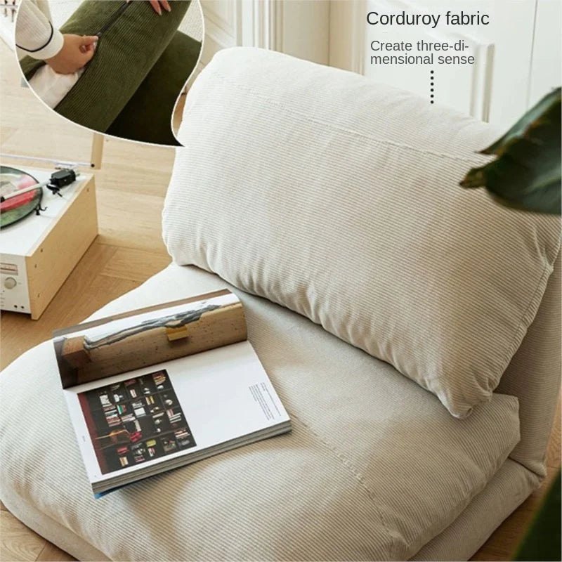 MOMO Lazy Person Sofa Modern Simple Multifunctional Sofa Chair Tatami Seat Scandinavian Living Room Bedroom Recliner