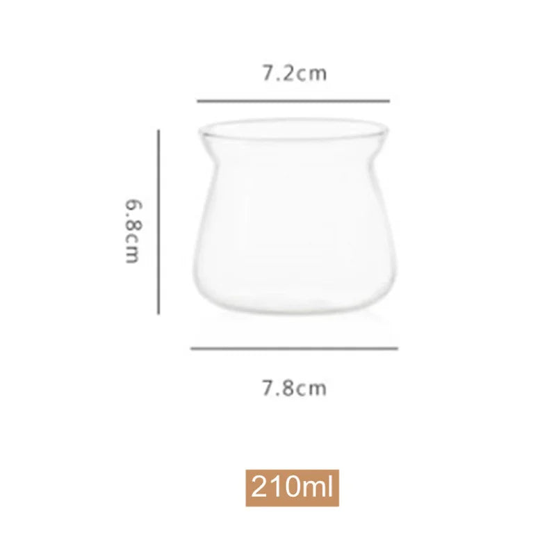 New 520ml 210ml 275ml Heat-resistant Glass Coffee Sharing Pot Coffee Server Hand Made Coffee Maker Teapot Coffee