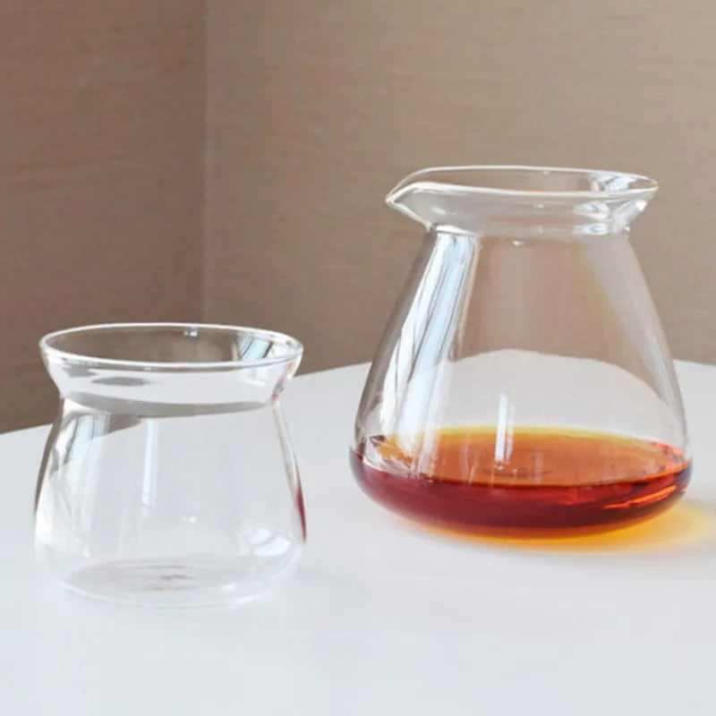 New 520ml 210ml 275ml Heat-resistant Glass Coffee Sharing Pot Coffee Server Hand Made Coffee Maker Teapot Coffee