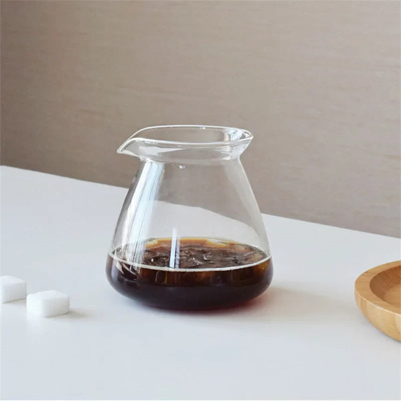 New 520ml 210ml 275ml Heat-resistant Glass Coffee Sharing Pot Coffee Server Hand Made Coffee Maker Teapot Coffee