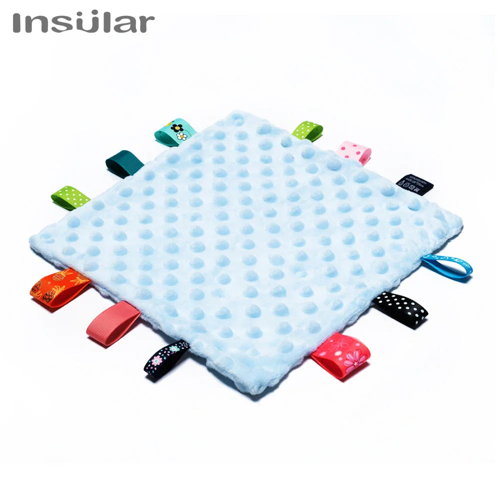 Newborn Baby Soothe Appease Towel Calm Wipes Kids Infant Towel Blanket Cute Soft Square Plush Toys Comforting Taggies