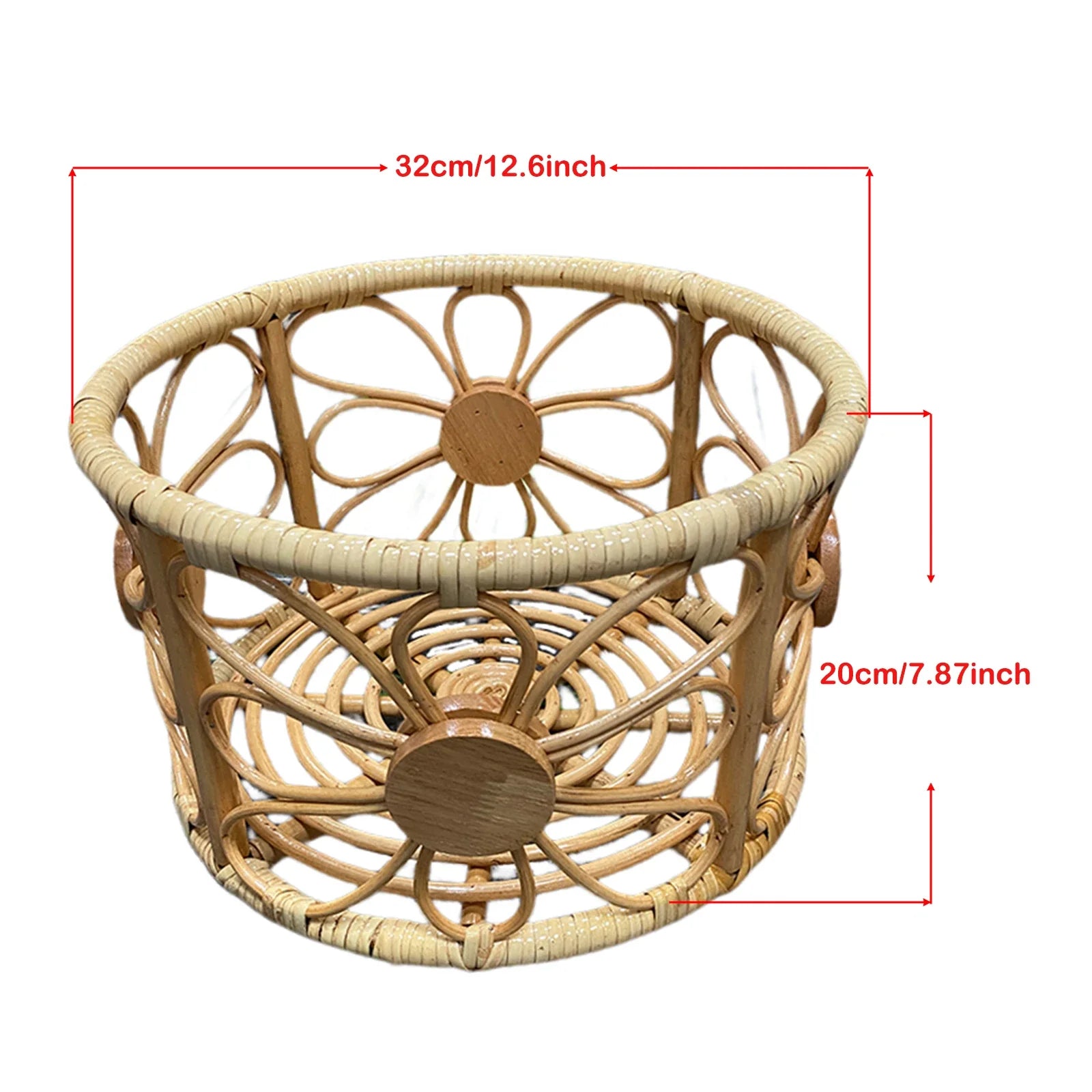 Newborn Photography Props Retro Rattan Baby Basket Photo Posing Accessories Recien Baby Girl Boy Posing Bed Furniture