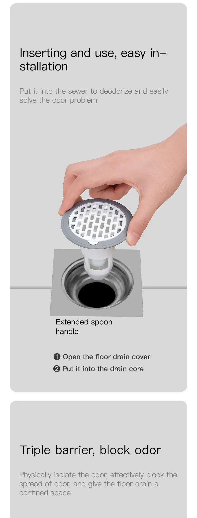 Plastic Bathroom Sink Drain Strainer Hair Catcher Hair Stopper Shower Drain Covers Kitchen Silicone Anti Odor Floor