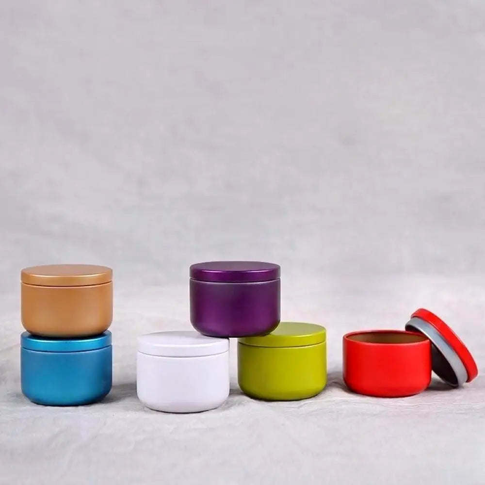 Portable Solid Color Mini Tin Box Tea Sealed Jar Packing Box Jewelry Candy Small Storage Can Coin Earring Headphones