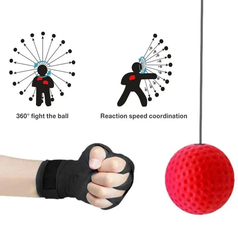 Punching Ball Head-mounted Fighting Speed Sanda Training Boxing Reflex Ball Home Fitness Exercise Boxing Equipment