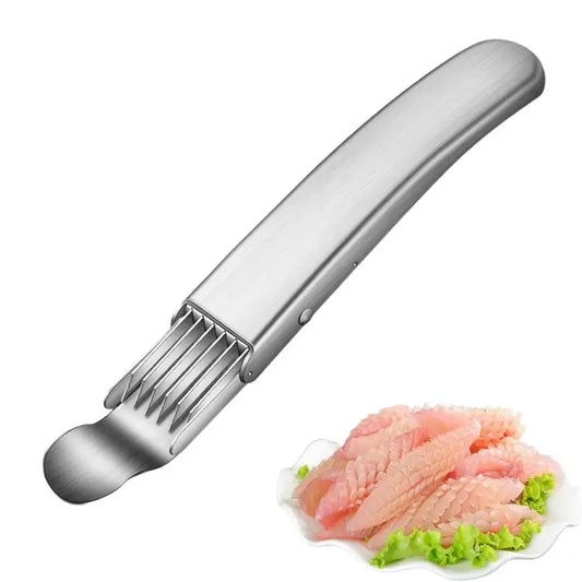 Scallion Cutter Stainless Steel Onion Slicer Multifunctional Kitchen Vegetable Cutter Stainless Steel Scallion