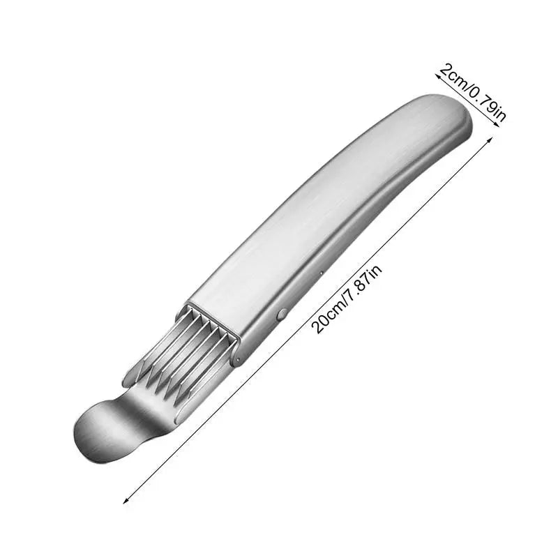 Scallion Cutter Stainless Steel Onion Slicer Multifunctional Kitchen Vegetable Cutter Stainless Steel Scallion