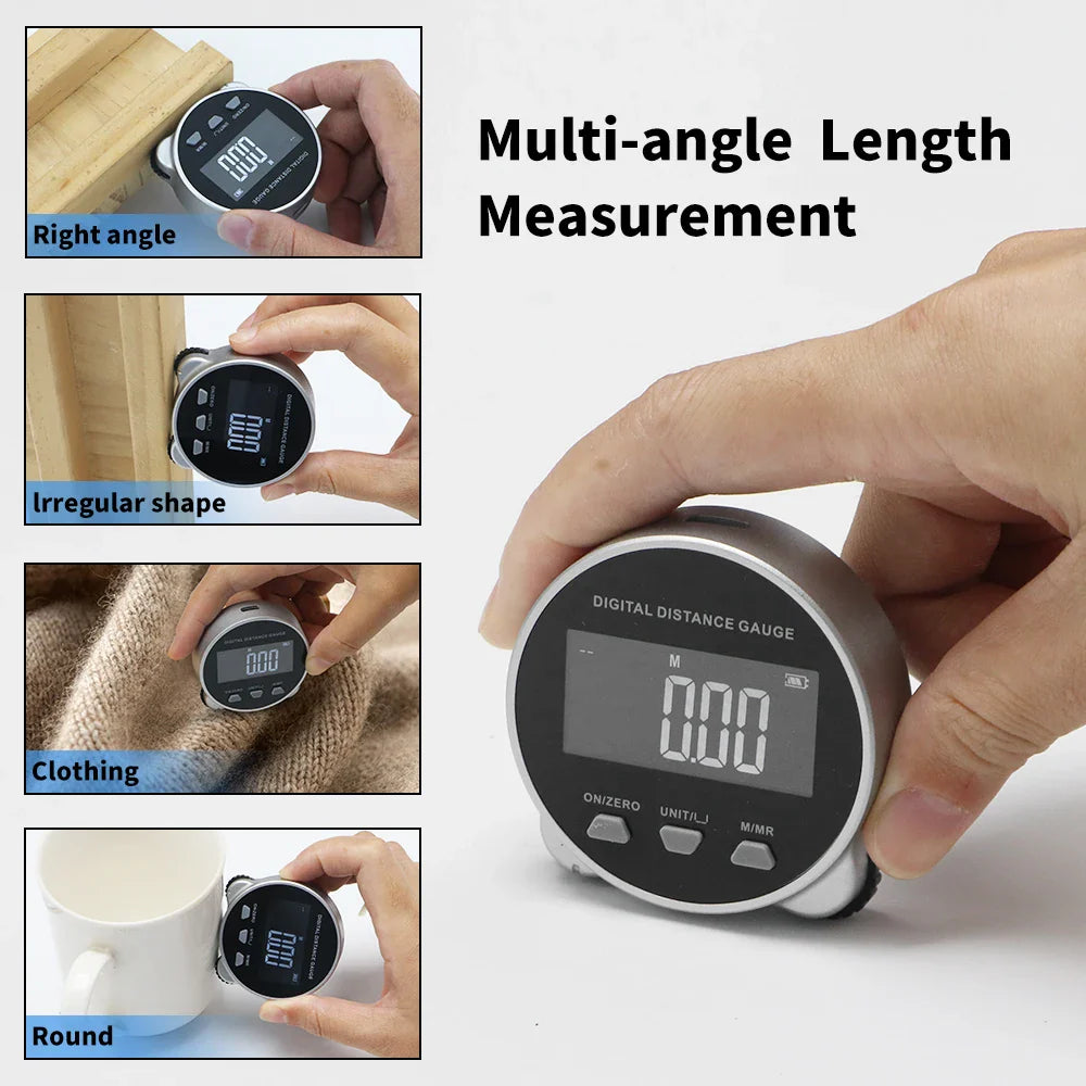 SHAHE Lcd Display Digital Ruler Type-C Electronic Tape Measure With Rechargeable High Accuracy Handheld Length