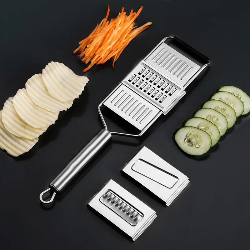 Shredder Cutter Stainless Steel Grater Portable Manual Vegetable Slicer Easy Clean Grater Multi Purpose Home Kitchen